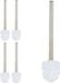 Merkloos Relaxdays WC-borstel - 5 stuks - wit