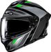 HJC C71 Faber Helm - Integraalhelm - Zwart/grijs/groen - Maat L