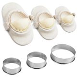 Machine à raviolis - Set de 6 - Petit, moyen et grand - Plastique - Pour pâtes et wontons