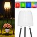 lampadaire solaire, RGB/blanc chaud, étanche, avec capteur de lumière