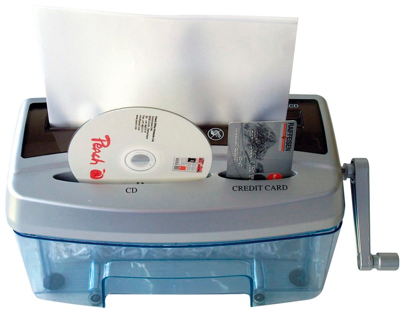 Peach PS300-21 - Papiervernietiger - Zwart, Blauw, Grijs