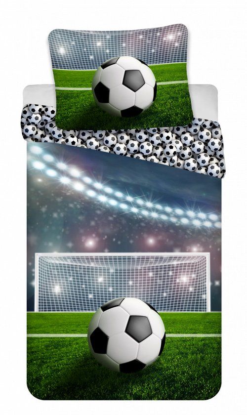 4KidsOnly Sweet Home Dekbedovertrek Voetbal 100 x 135 cm