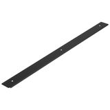 cyclingcolors 1 x werkblad-verbindingsprofiel 38 mm, eindstrip radius 5 mm, 600 mm, keukenwerkblad, links, mat zwart