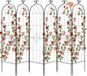 VEVOR Klimrek, 220x52,5 cm, 6-delige set, Metalen klimrek met gepoedercoat oppervlak en vergrendelingsmechanisme, klimsteun, tuinrek, plantensteun voor bloemen, groenten en rozen