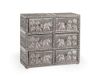 H&H Giaya Houten en Aluminium Commode, 6 plaatsen, 7,5 x 20 cm