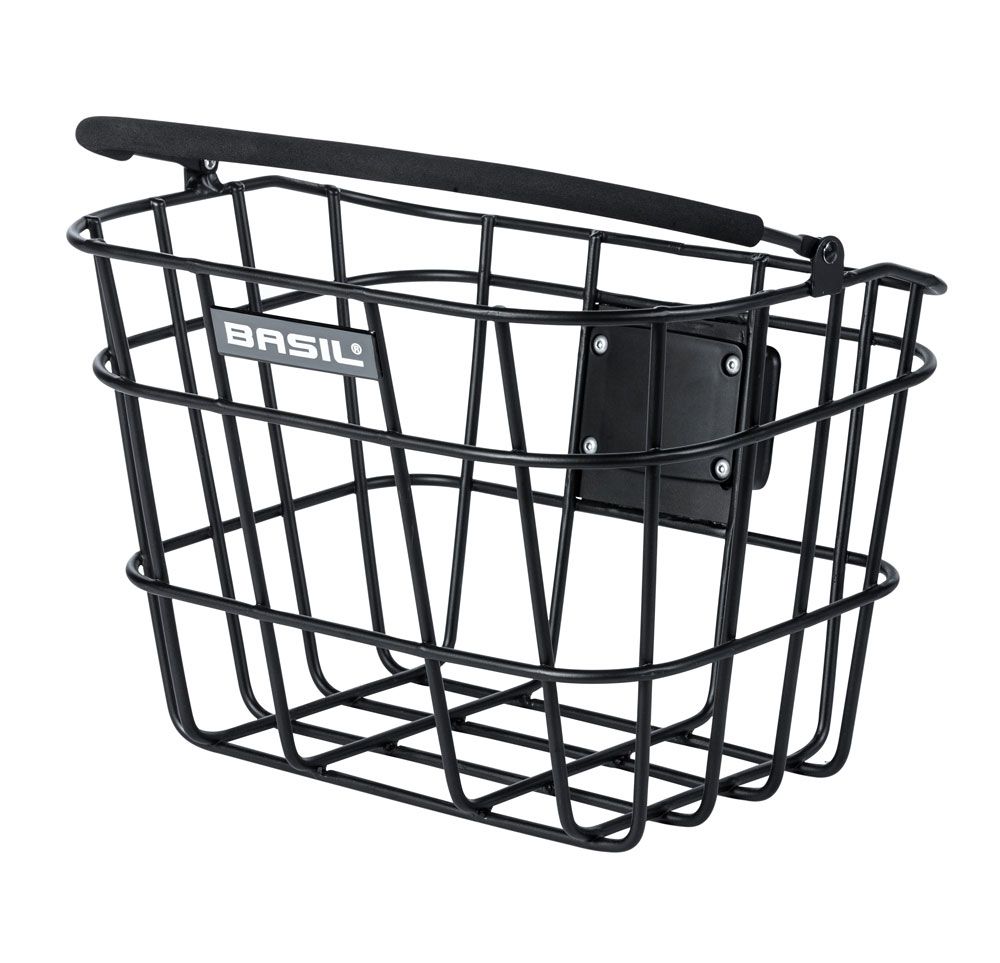 Basil Bremen Alu KF Fietsmand - Voor - Aluminium - Matzwart - 13L