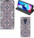 B2Ctelecom Flipcover Motorola Moto G9 Play - Flower Tiles - Book Case