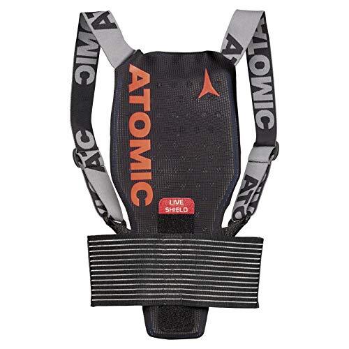 Atomic AN5205024L Live Shield Jr Ski-Rugbeschermer voor Kinderen, Zwart, Large