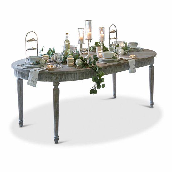 LOBERON Tafel Cienegas antiekgrijs