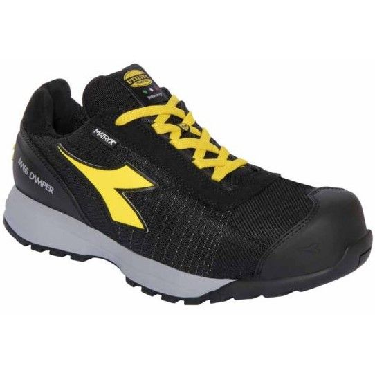 Diadora Werkschoen Glove MDS MTX Low 181133 S1PS | Black & Yellow C1463 | Maat 47