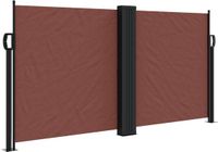 vidaXL Windscherm uittrekbaar 120x1200 cm bruin