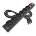 EMOS - Overspanningsbeveiliging stekkerdoos met LED-display, 6-voudig, 3 m kabel