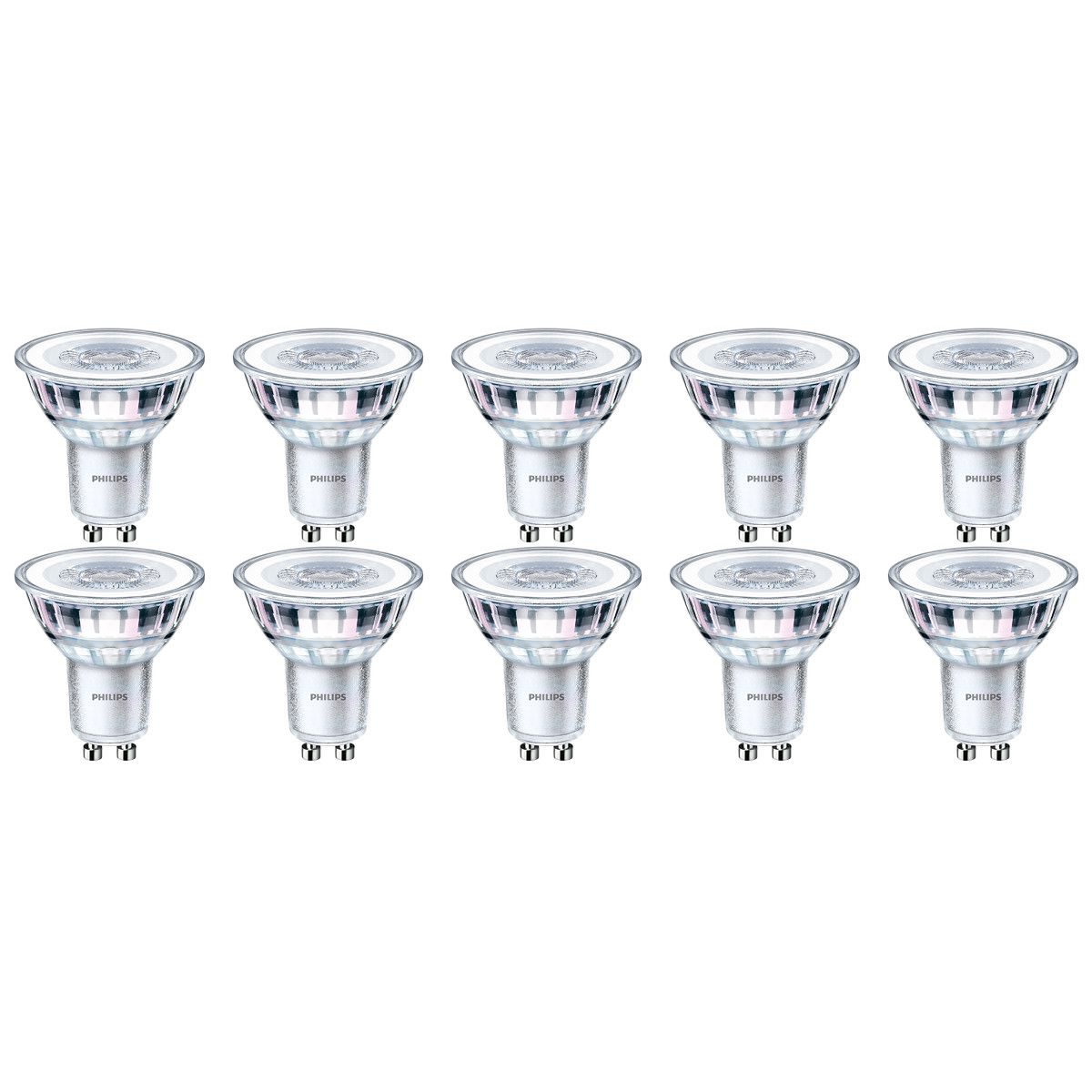 Philips CorePro LED Spot GU10 - 4W - Warm Wit (3000K) - Dimbaar - 10 stuks