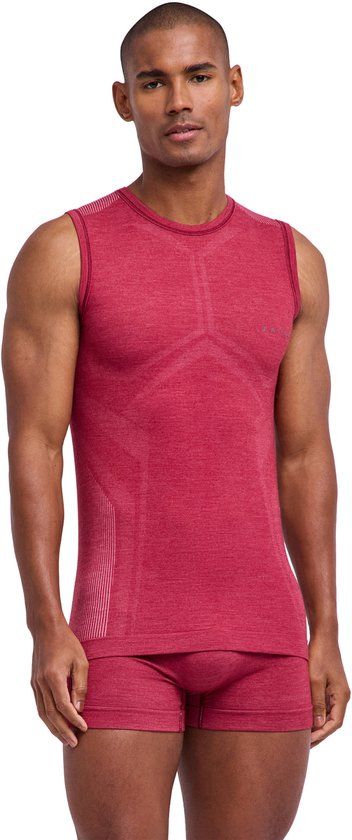 FALKE Wool-Tech Light Heren Top van onderlaag - Wol - Rood - Maat S