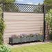 vidaXL Jardinière sur roulettes Gris clair 160 x 40 x 29 cm PP
