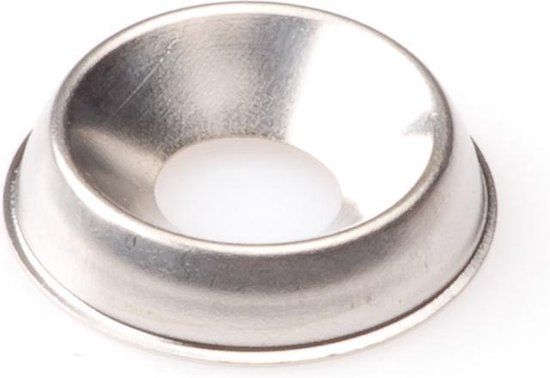 Hoenderdaal Fasteners HOENDERDAAL Kraalring Messing Nikkel 20mm