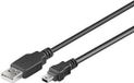 PremiumCord 2m USB2.0 - miniUSB M/M USB-kabel USB A Mini-USB B Zwart