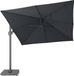 LUX outdoor living Buitengewoon Boet Halifax Zweefparasol 300x300 cm Antraciet