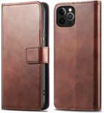 imoshion Hoesje - Geschikt voor Apple iPhone 12 Pro / 12 - Luxe Bookcase - Donkerbruin