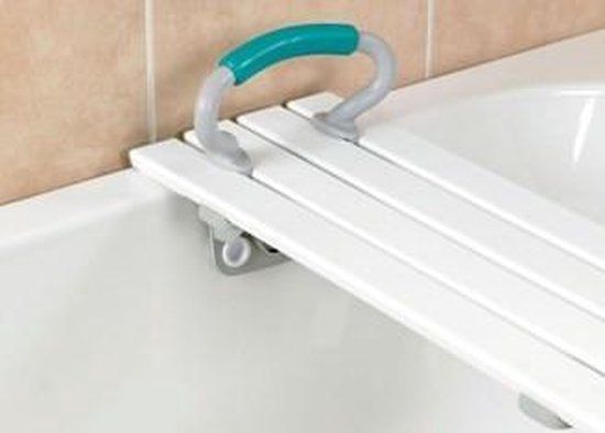 Badplank XL - Extra breed - Model 3: 71 x 36 cm - Wit - 190 kg - PVC
