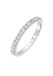 Elli Ring Dames Band Memoire Elegant met Kristallen in 925 Sterling Zilver