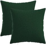 vidaXL Kussensloop - 2 st - HEERLEN - Donkergroen - 30 x 30 cm - Stof