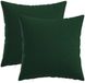 vidaXL Kussensloop - 2 st - HEERLEN - Donkergroen - 30 x 30 cm - Stof