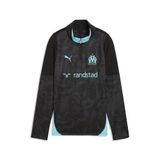 PUMA Sportief sweatshirt 'Olympique De Marseille' azuur / zwart