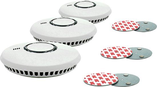 FireAngel ST-622-DET Rookmelders - Set van 3 - Incl. 10 Jaar Batterij & Magnetische Montageset