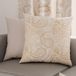 PETTI Artigiani Italiani - 1 paar kussenslopen 40 x 40 cm van microvezel, decoratief kussen voor slaapkamer, bank, woonkamer, set van 2 kussenslopen, paisley taupe, 100% Made in Italy