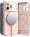 Ringke Silicone Magnetic Hoesje Geschikt voor Apple iPhone 17 Pro | Compatibel met MagSafe / Qi2 | Back Cover met Magneet | Zacht Siliconen | Slank Design | Roze