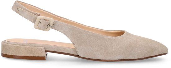 Manfield Dames Beige Suède Slingbacks Maat 41