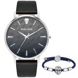 Police Zwarte Stalen Horloge Met Zwarte Wijzerplaat 43MM