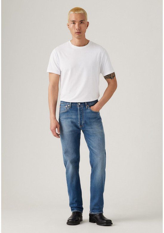 Levi's 501 Broek Mid Blauw Heren Jeans W36 L34