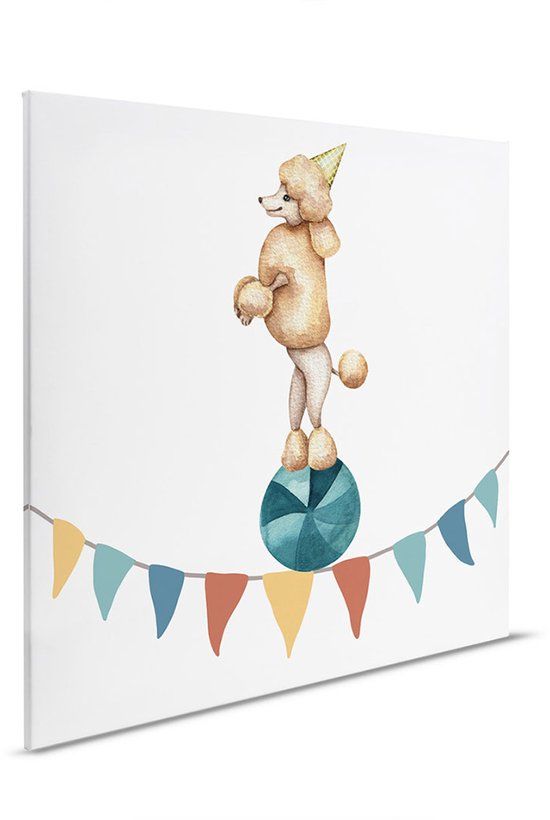 A.S. Création Canvas Make Circus 3 | DD129379 | Kleurrijk | Rechthoek | 40 x 40 cm