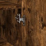VidaXL Opbergkast - smal - 50x42,5x225 cm - bewerkt hout - gerookt eikenkleur