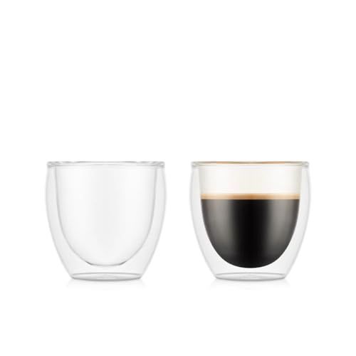 Bodum Pavina Glazen/Espressoglazenset (Dubbelwandig, Geïsoleerd) Transparant