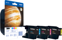 Brother LC-1240RBWBP / LC1240RBP - Inktcartridge pakket - Cyaan / Magenta / Geel - 3 stuks