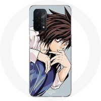 Maniacase Hoesje voor Oppo A74 5G Anime Death Note L Poster