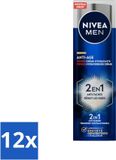 NIVEA MEN - Anti-Age 2-in-1 Power - Feuchtigkeitsspendende Gesichtscreme LSF 30 - 50 ml - Vorteilspack - 12 Stücke