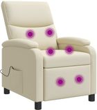 vidaXL - Relaxstoel - Crèmekleurig - Kunstleer
