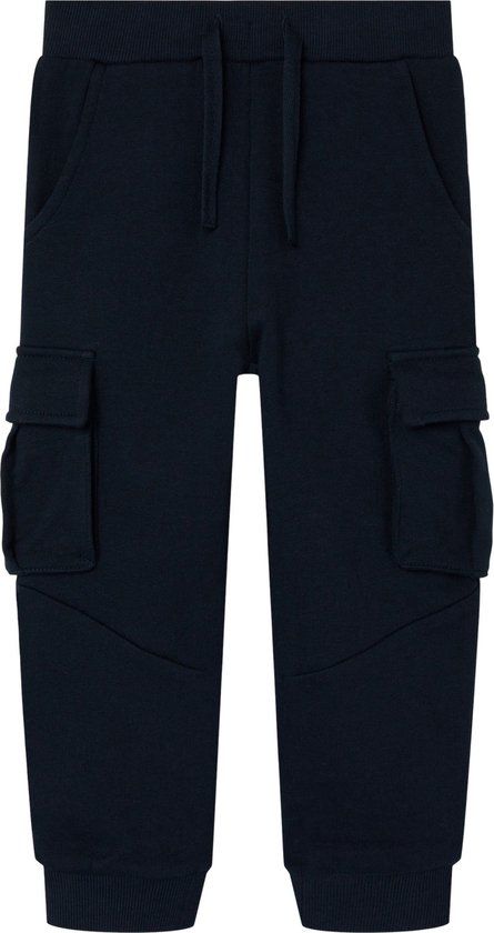 NAME IT KIDS Mollie Cargo Brushed Joggingbroek Junior - donkerblauw - Maat 140