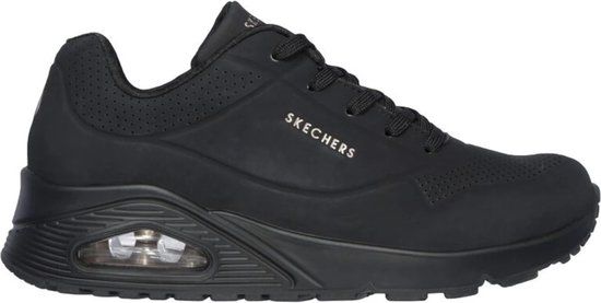 Skechers Uno - Stand On Air - Dames Sneakers - Zwart - Maat 38.5