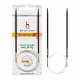 Pony Rosewood Circular Knitting Needle 3.00mm 80cm