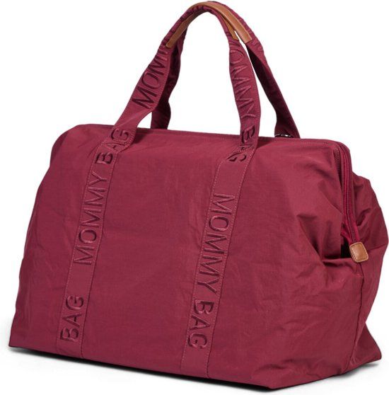 Childhome Mommy Bag Verzorgingstas - Signature Urban Bordeaux - Rood