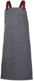 Velilla Slabbetje Canvas Grijs/Rood Unisex
