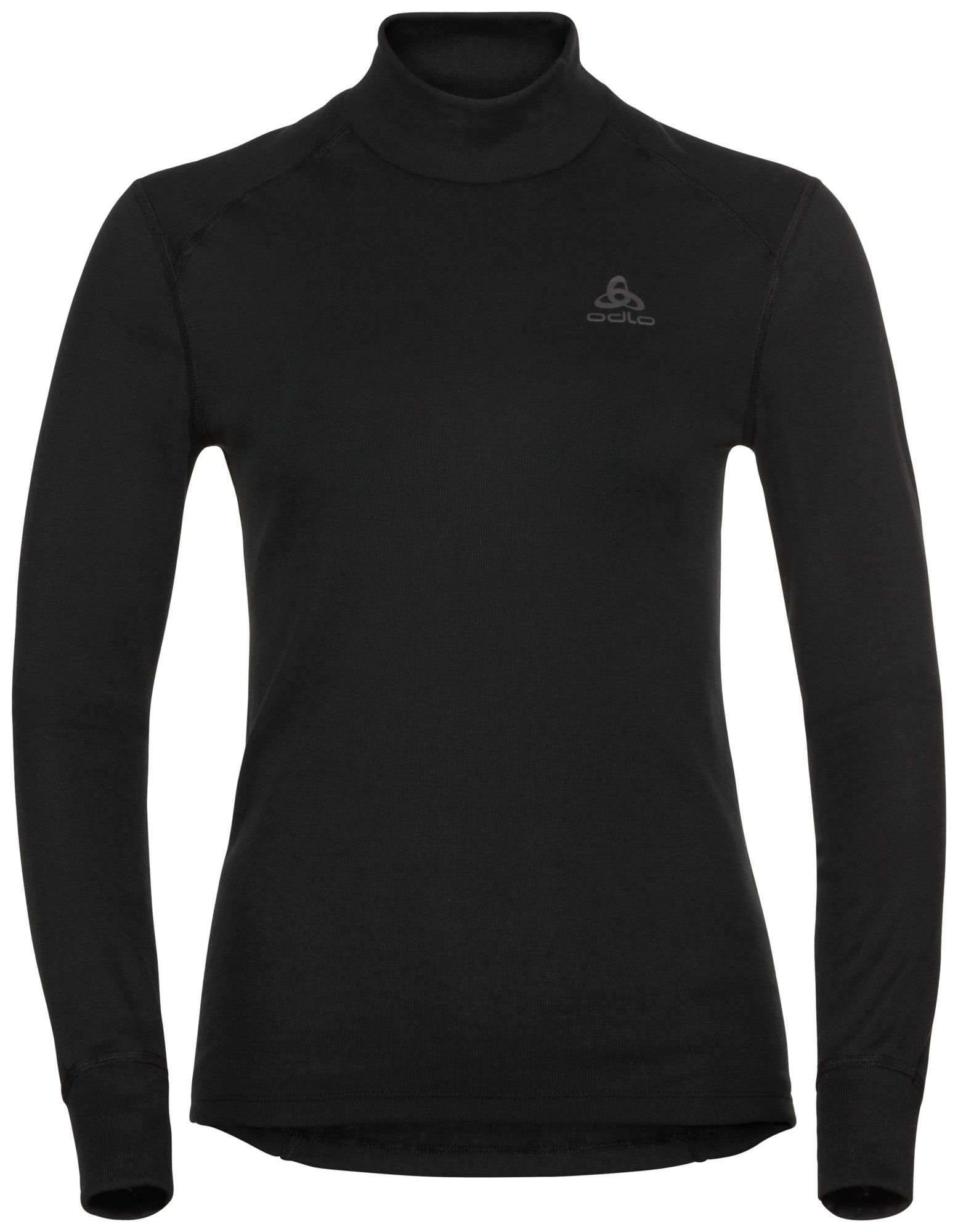 ODLO W BL TOP Turtle neck l/s ACTIVE WARM ECO Zwart S - 7613361774669