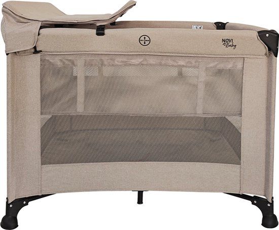 Novi Baby Nolan Luxe Air+ Campingbed/Box - Zand Melange