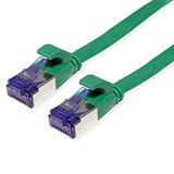 Value FTP patchkabel, Cat.6A (Class EA), extra plat, groen, 3 m