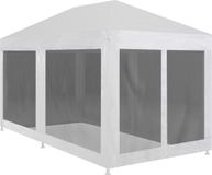 vidaXL Partytent met 6 mesh zijwanden 6x3 m